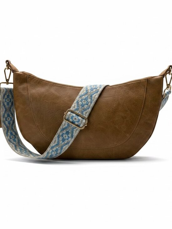 Shiraleah Handbags - Shiraleah Alexia Camel Vegan Leather Bag w Aztec Strap NWT